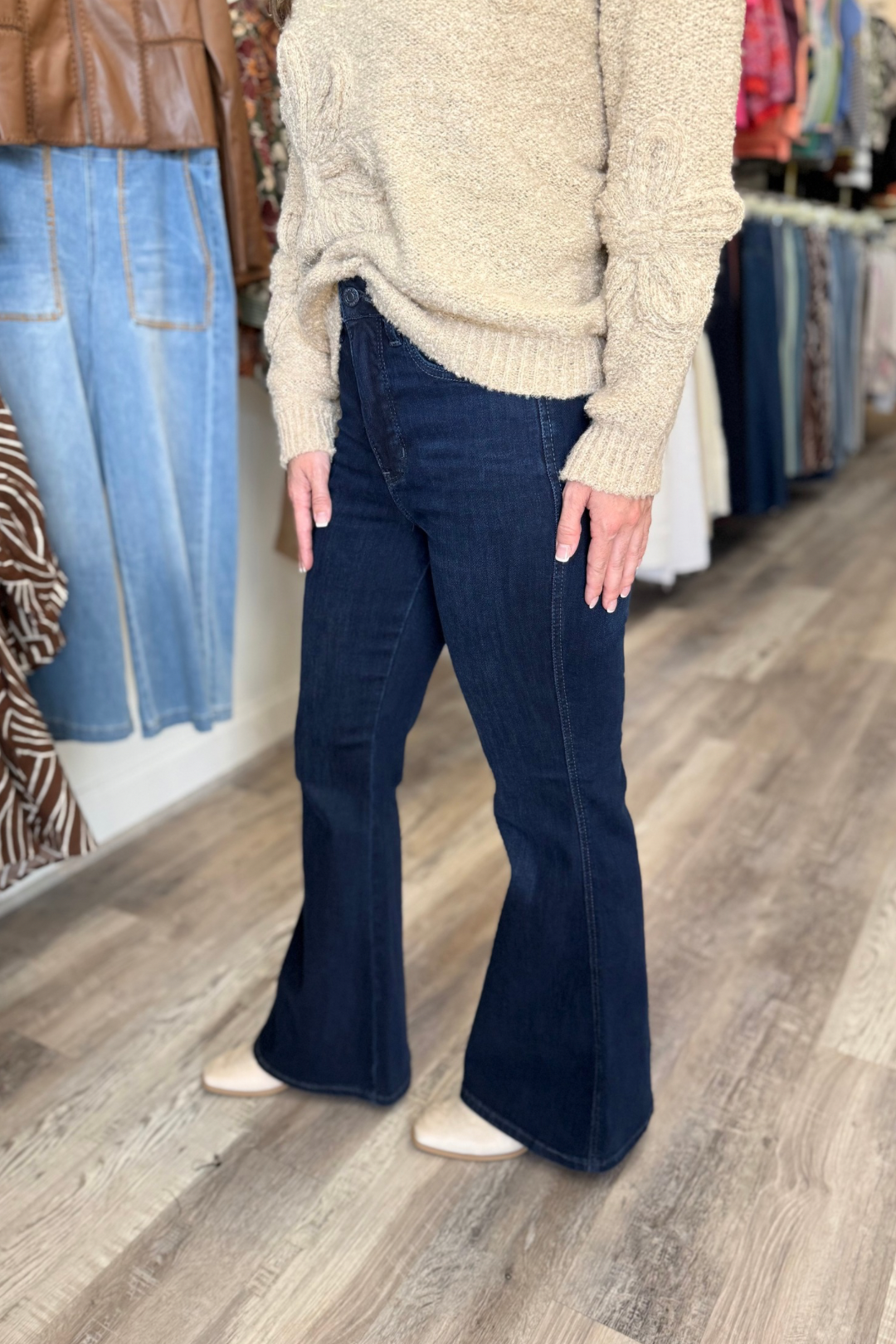 Judy Blue Petite Charolette Flare Jeans