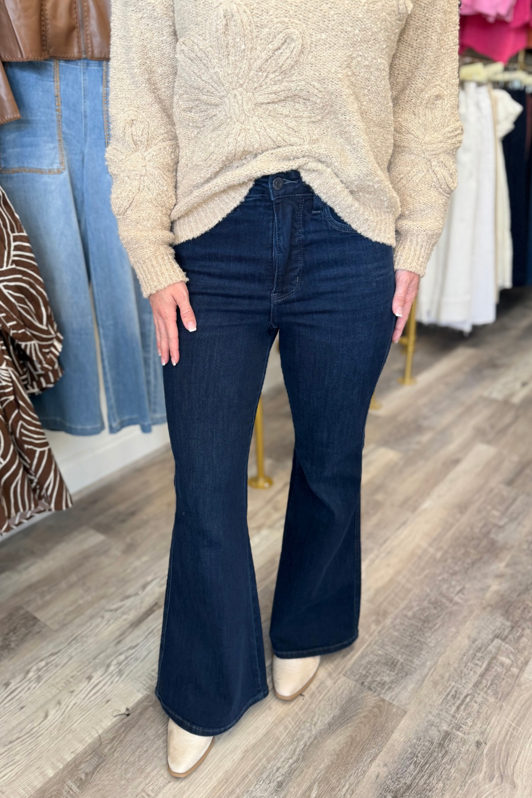 Judy Blue Petite Charolette Flare Jeans