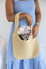 Woven Raffia Tote Bag **Final Sale**