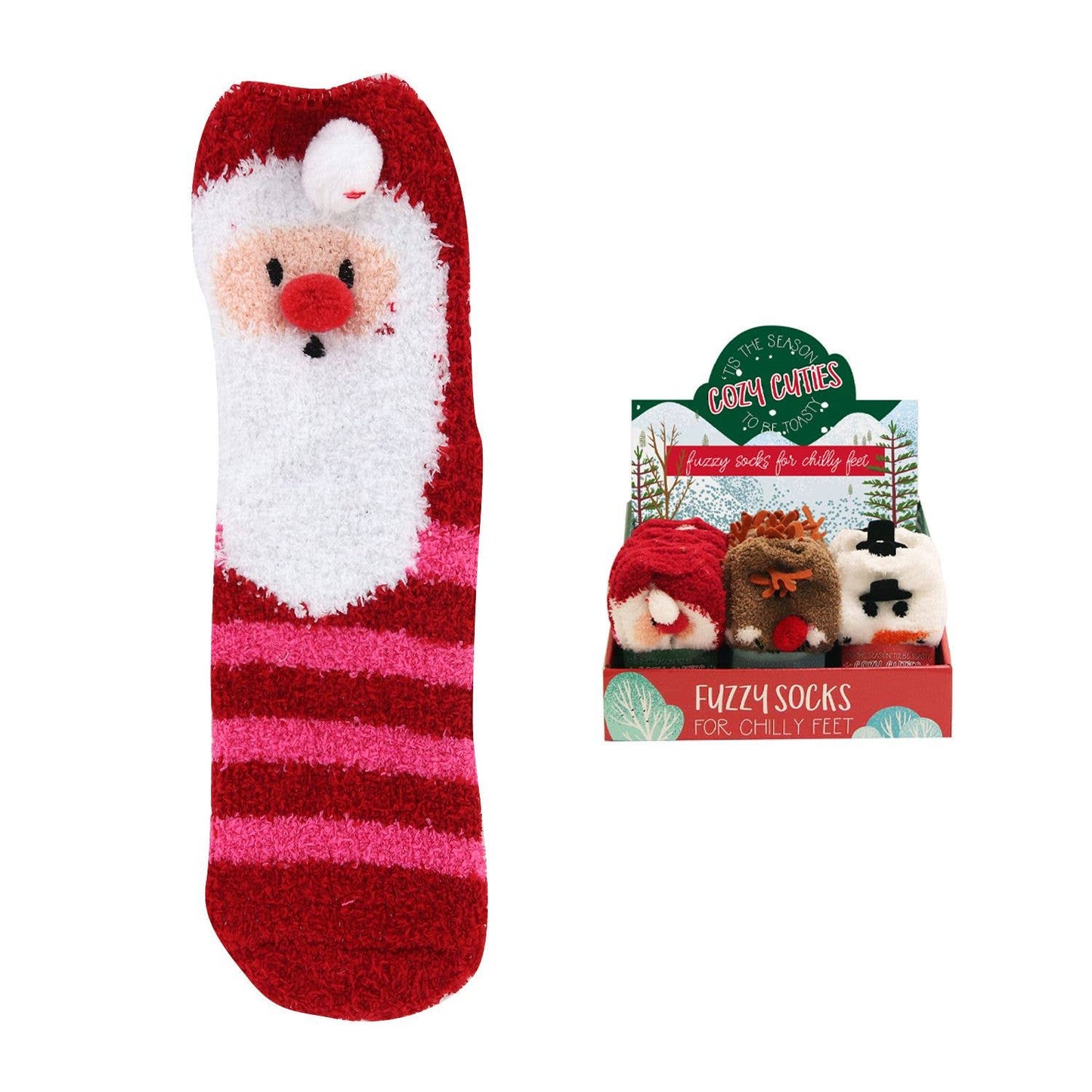 Cozy Cuties Fuzzy Holiday Socks
