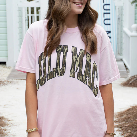 Lulu Mac Mossy Oak Collab Tee - Blossom