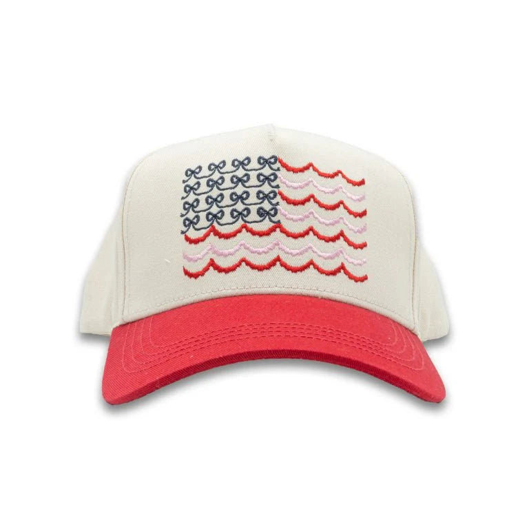 Simply Southern Flag Bows Hat