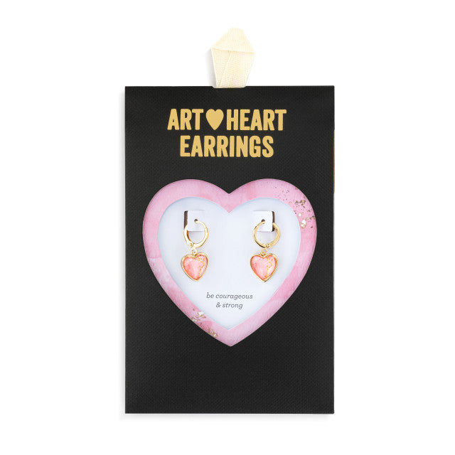 Art Heart Earrings- FINAL SALE