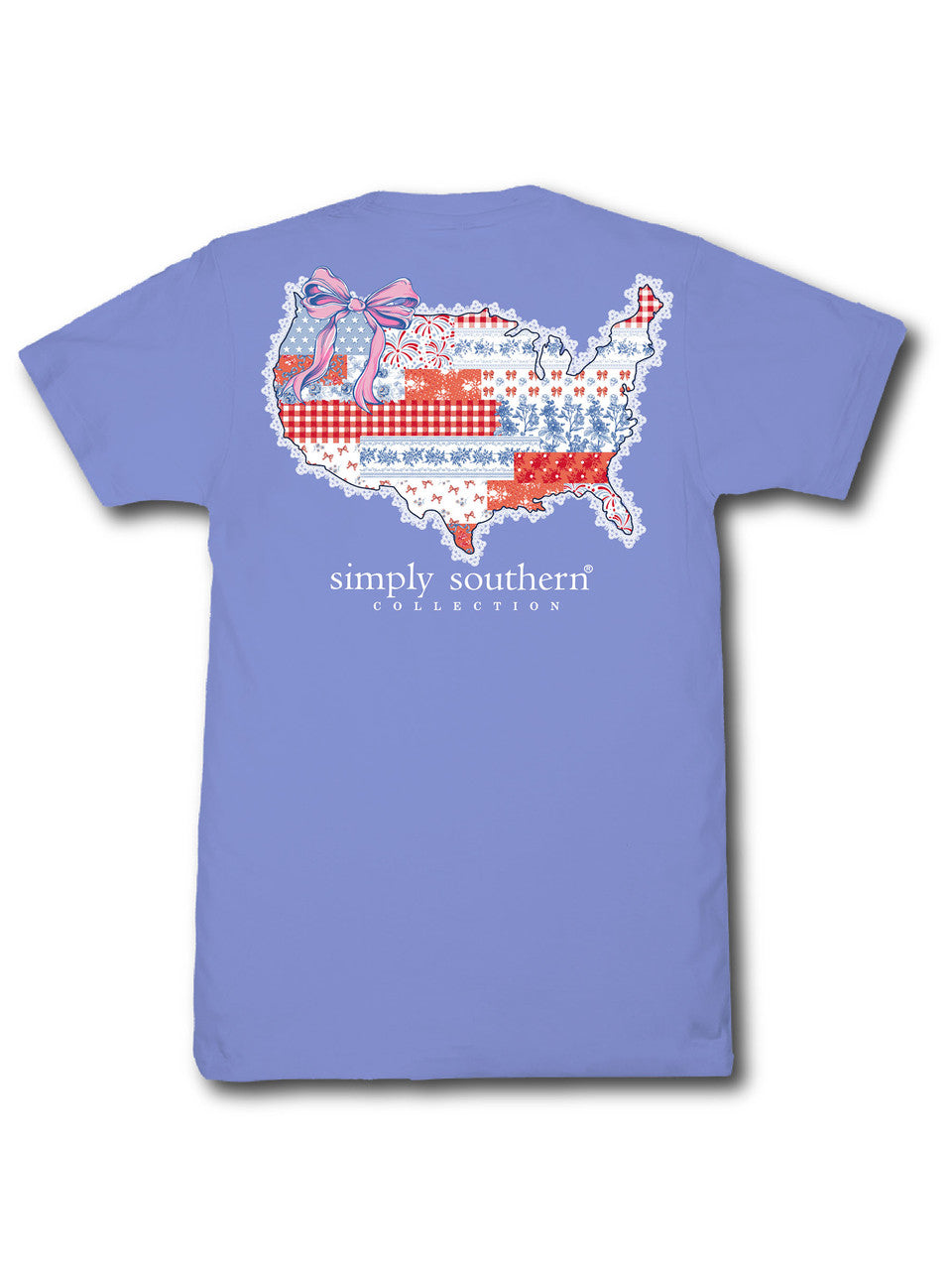 Simply Southern USA Patchwork Tee