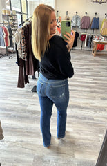 Bootcut Babe Destroyed Jeans